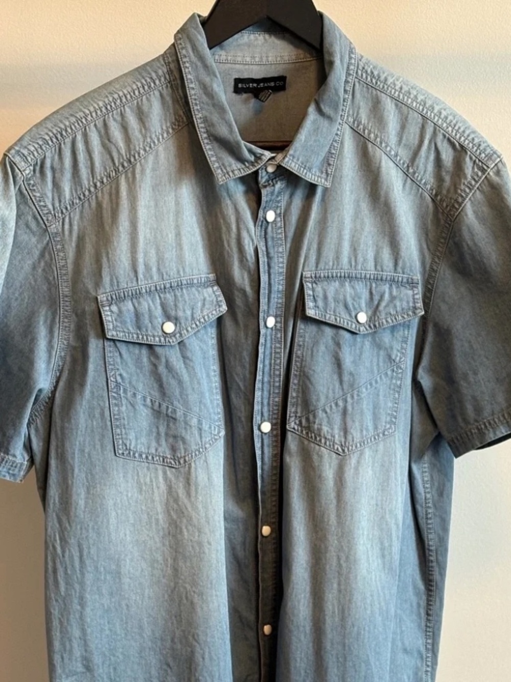 Men's Silver & Co. Denim Short Sleeve Shirt